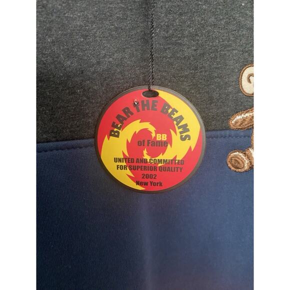 Bear The Beams Long Sleeve Grey Blue Orange Stripe Sweater Sweatshirt Boys Xl - Picture 5 of 9